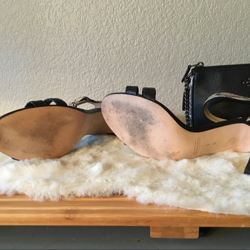 Coach Hally Python Strappy Heel - image 7