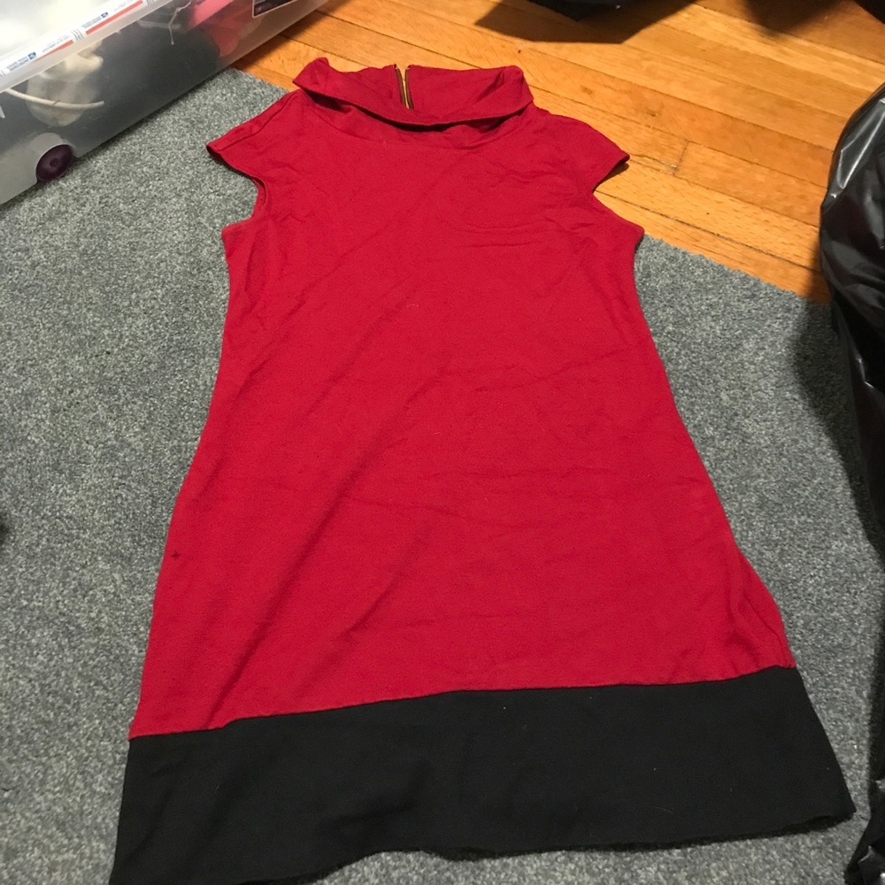 Red and Black Dress