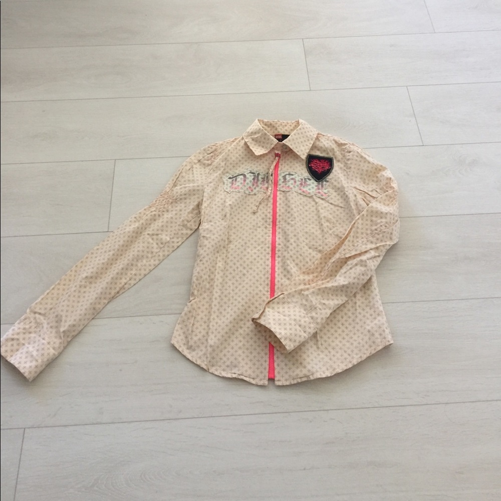 Diesel light weight zip up jacket.