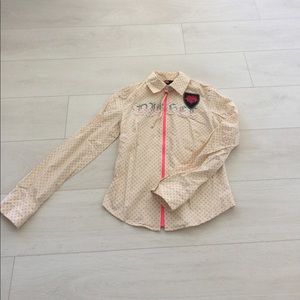 Diesel light weight zip up jacket.