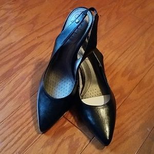 Black Sling Backs