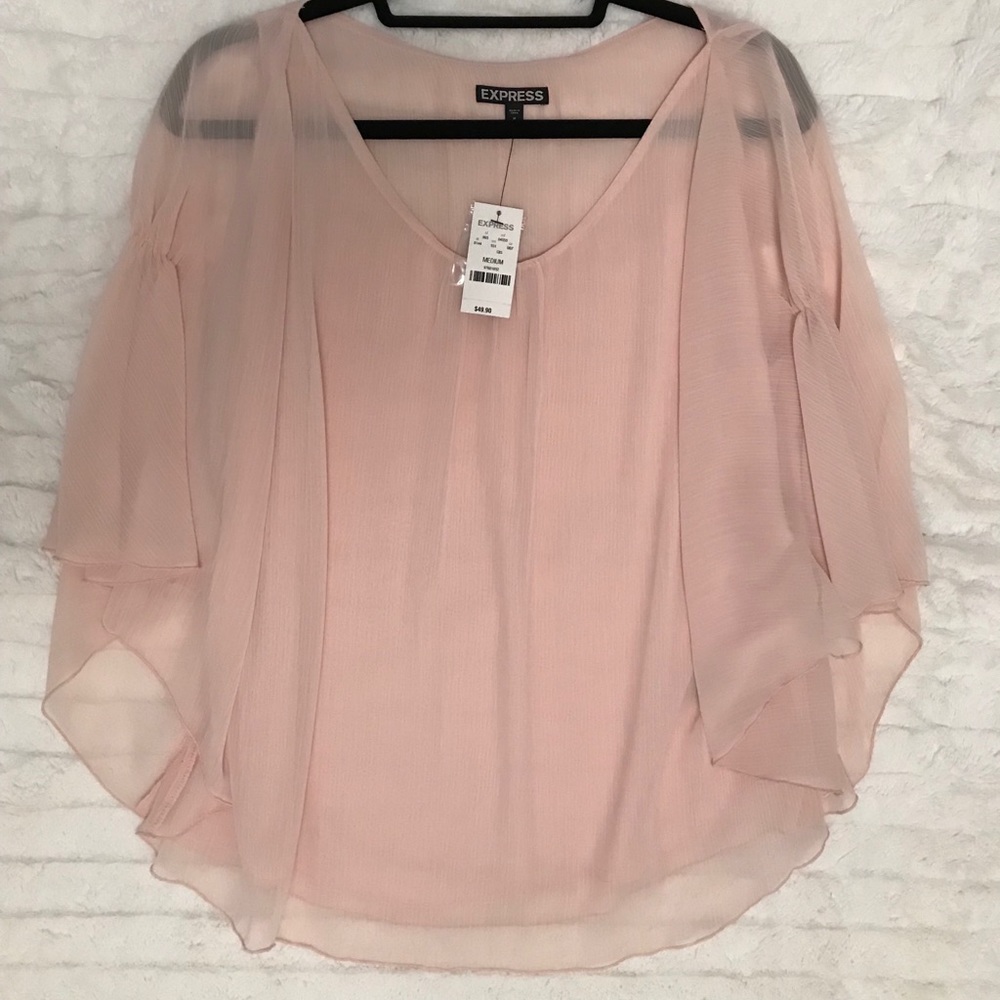 Express Brand New Short Sleeve Chiffon Top w/ tags