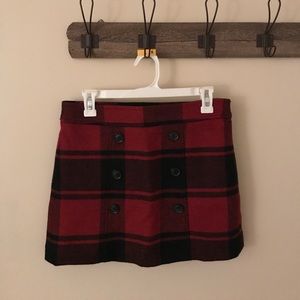 Buffalo Plaid Gap Skirt