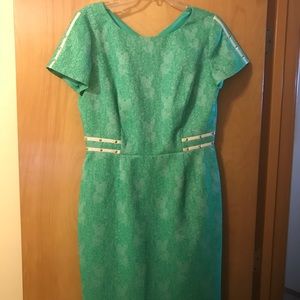 Antonio Melani green riveted dress