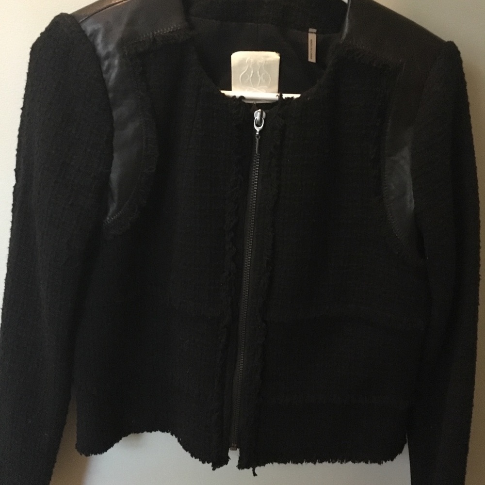 Rebecca Taylor black tweed jacket