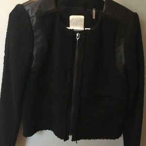 Rebecca Taylor black tweed jacket