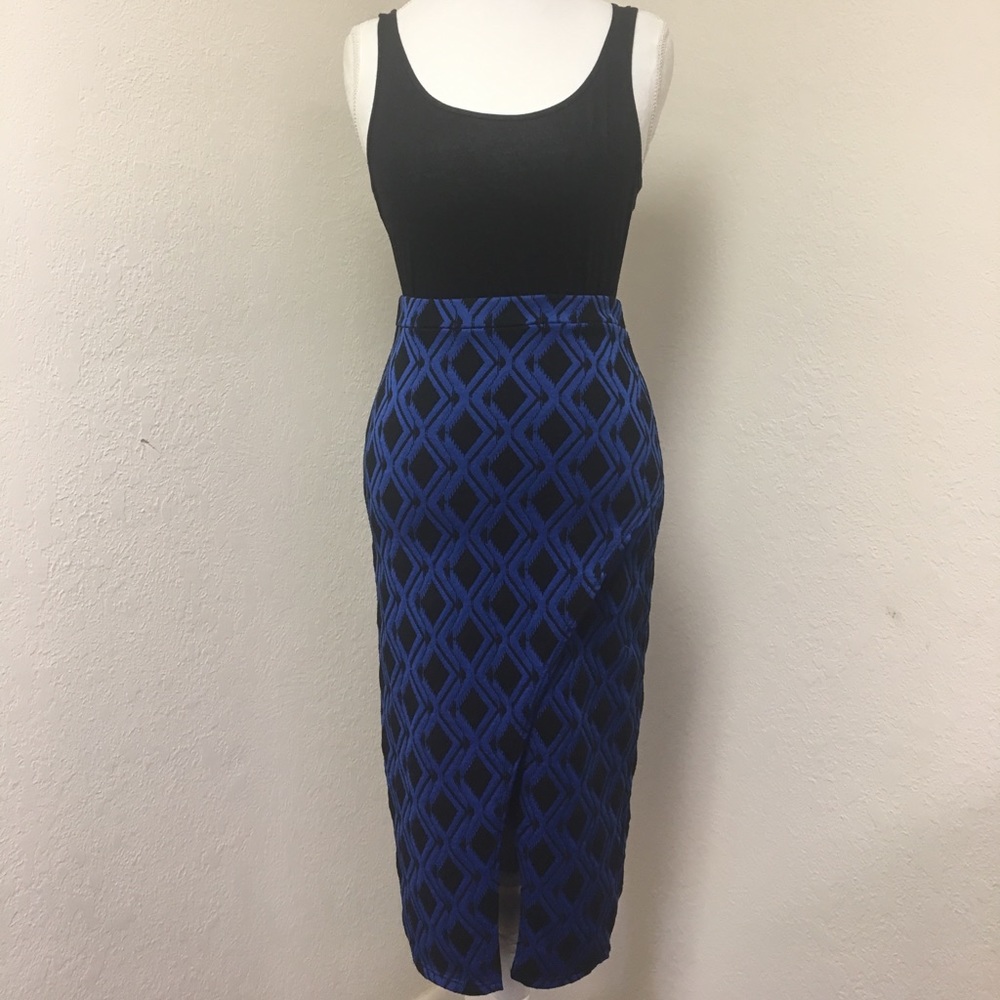 Black & Blue Skirt