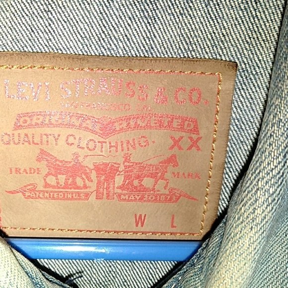 Levis Strauss custom denim Jean jacket - Picture 3 of 4