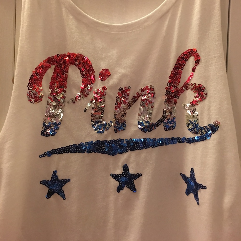PINK - Red, White, & Blue Tank Top