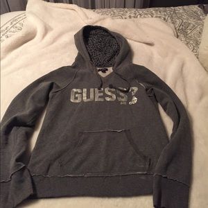 Gray Guess Hoodie