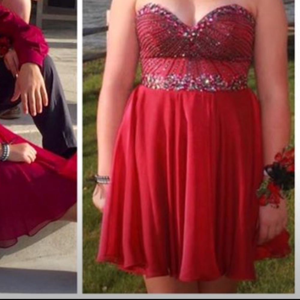 Burgundy Homecoming dress size 10