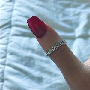 Pandora silver/Swarovski crystal ring