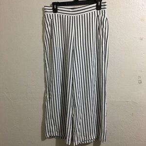 Striped Culottes Pants