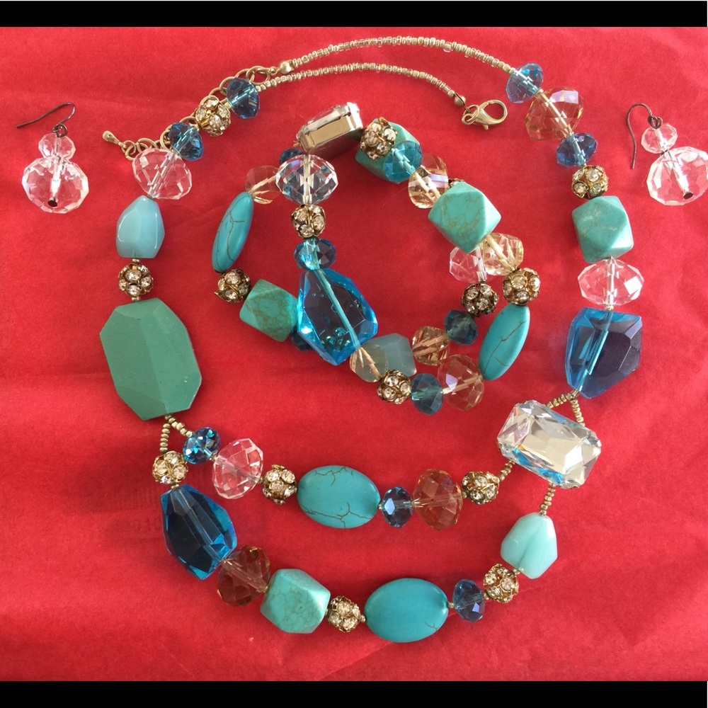 Sale!!❤️Elegant Turquoise Necklace Set