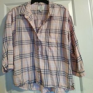 Flannel quarter sleeve