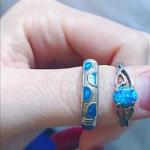 2 sterling silver rings