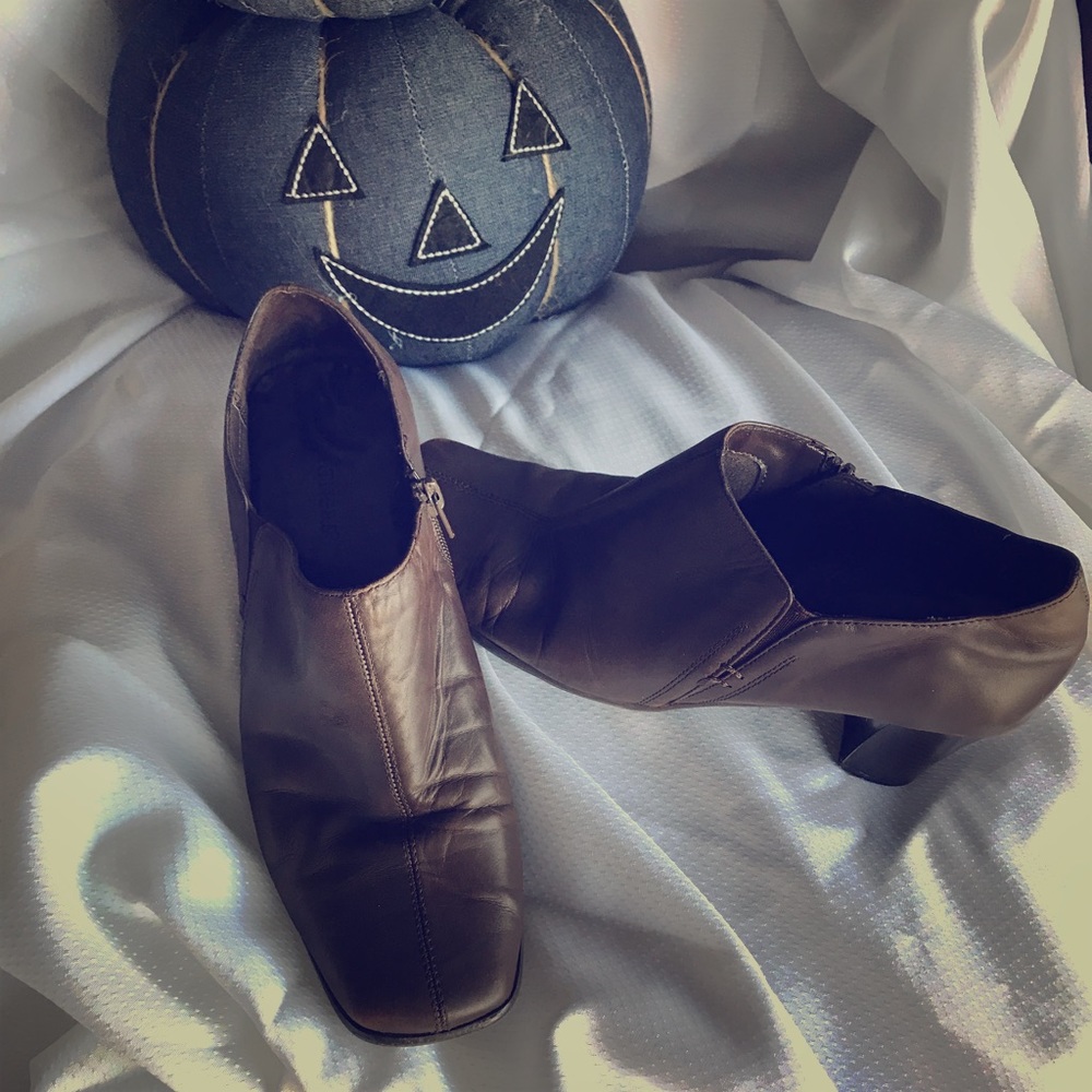 Leather Ankle Booties