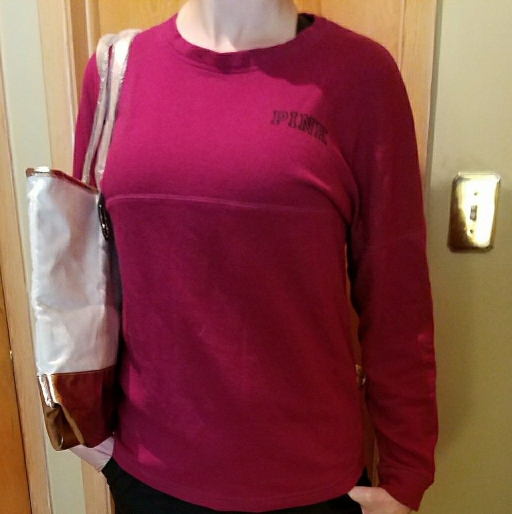 Pink by Victoria's Secret pink fleece shirt