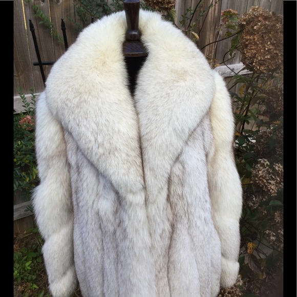 Plush Genuine Fox Fur Coat - Picture 4 of 8