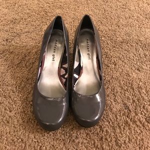Grey madden girl heels