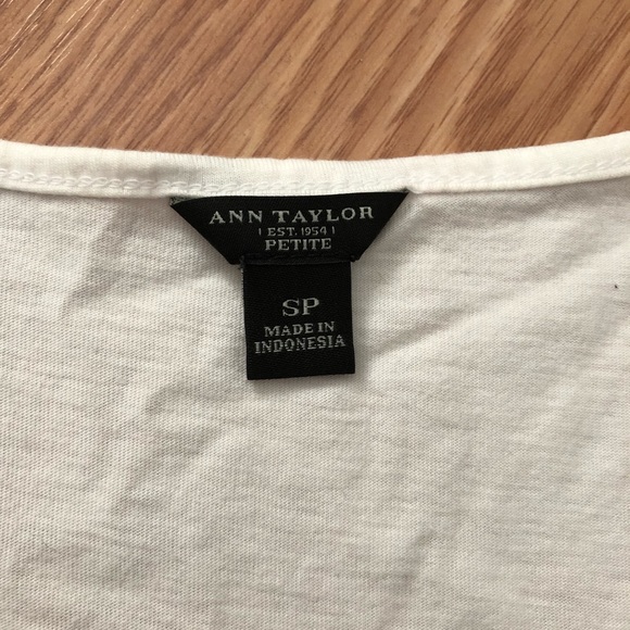 Ann Taylor White Sequin Tank Top - Picture 2 of 2