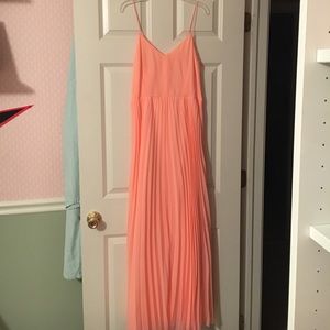 Coral formal maxi dress