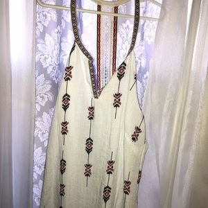 Embroidered tank top