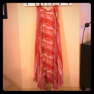 Alice and Olivia maxi pleated skirt