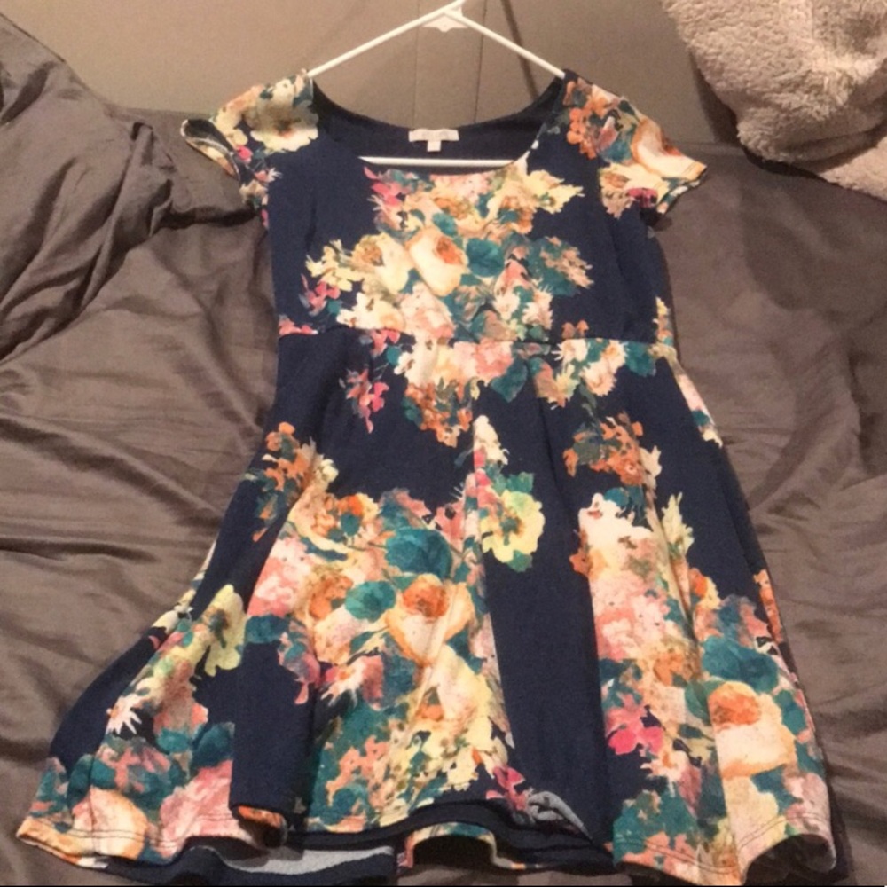 Multi color floral dress