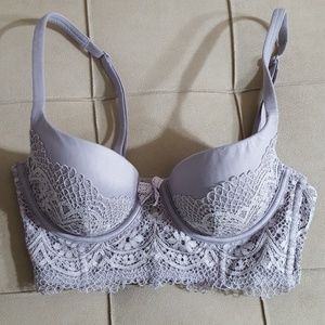 Grey VS Body Bustier Style Lined Demi
