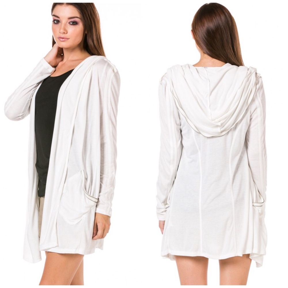 Hooded long sleeved jacket - Picture 1 of 3