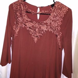 Lace 3/4 blouse