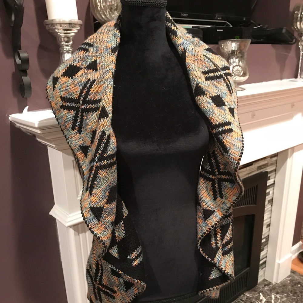 Trendy Boho Sweater Vest size m