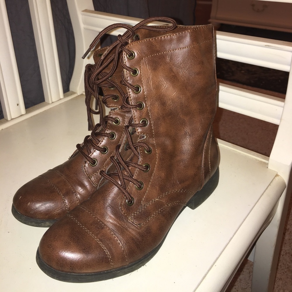 Brown ankle boots