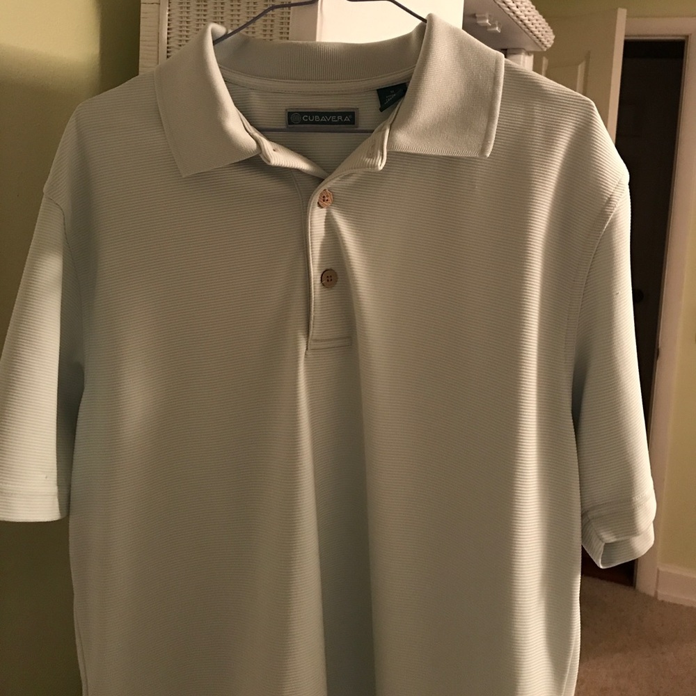 Cubavera polo, light green, worn once