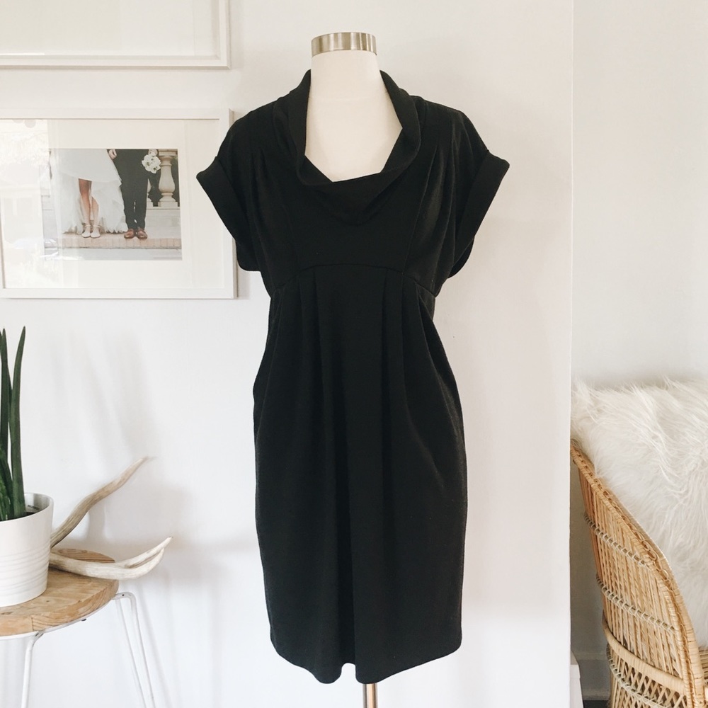 Size Medium Black Draping Dress for Work