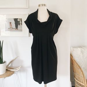 Size Medium Black Draping Dress for Work