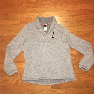 North Face Heather Gray Sweater
