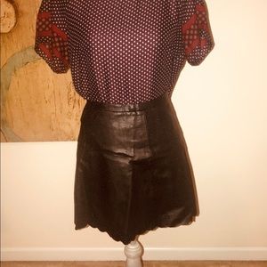 NEW! BCBG leather skirt!