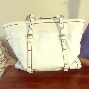 Coach Tote-White