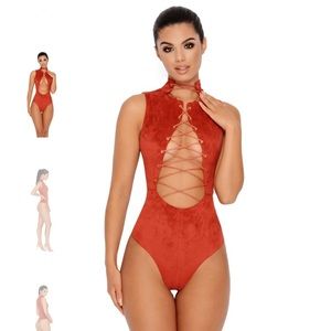 Oh Polly burnt orange bodysuit