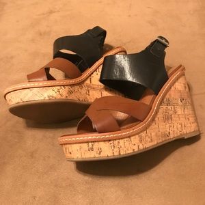 Black & Tan Wedges