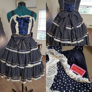 SOLD BtSSB Marble Sugar Drop JSK in Navy