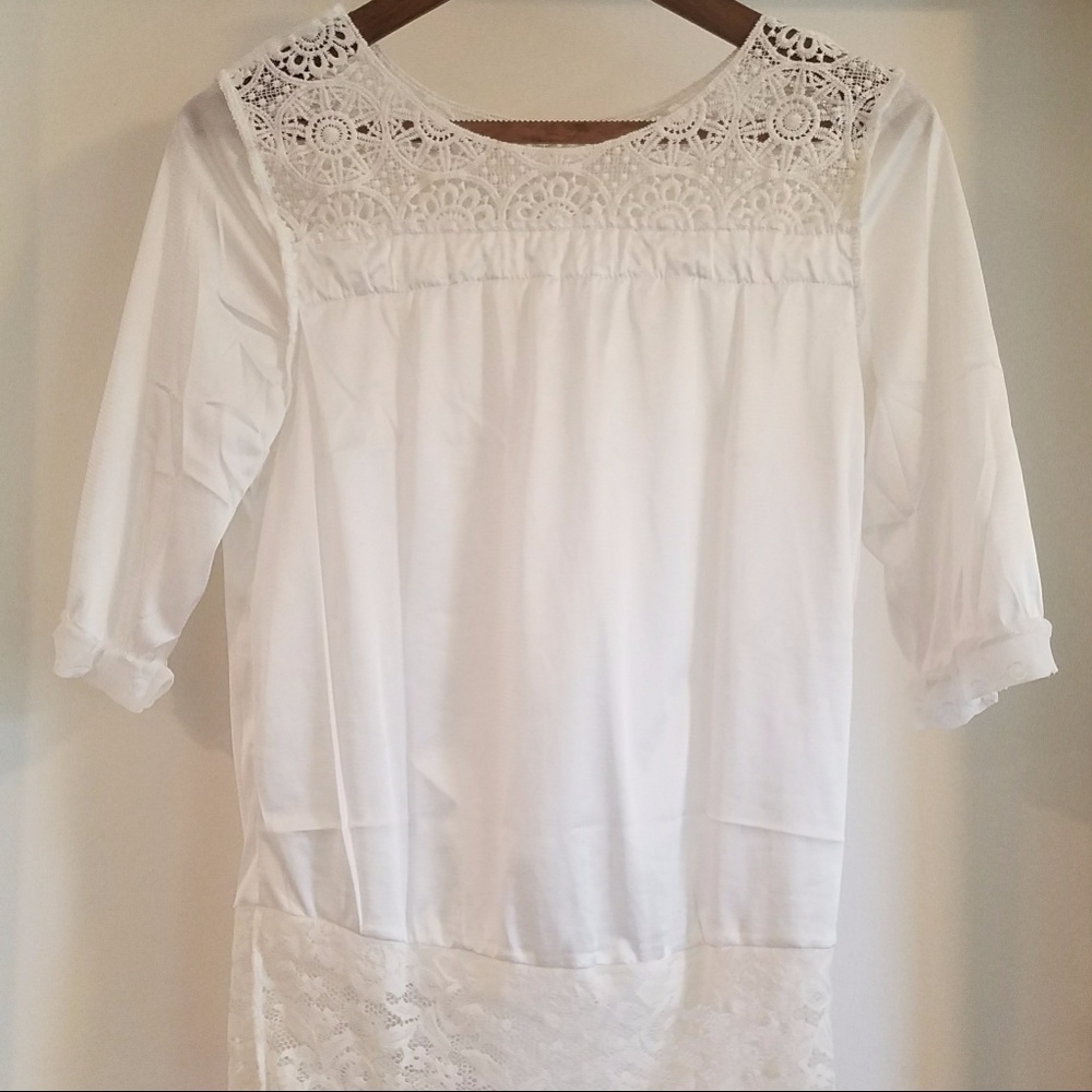 Knitted and Lace Top