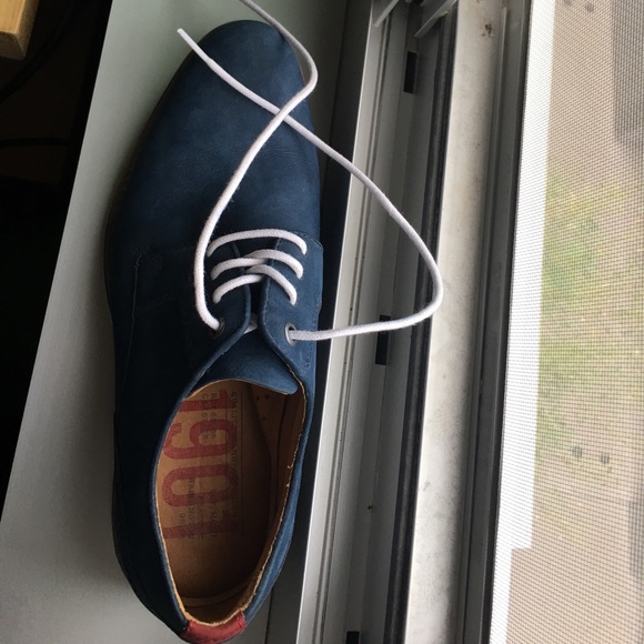 1901 Blue suede quality shoes main image 4
