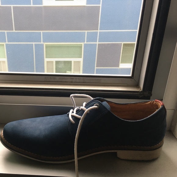 1901 Blue suede quality shoes