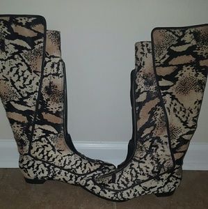 Derek Lam  Aimee Printed Haircalf Boot