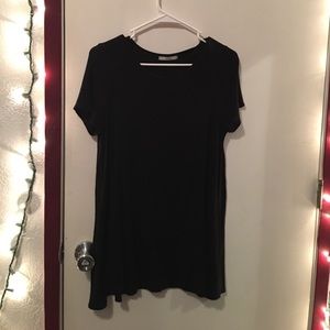 Black T-shirt dress