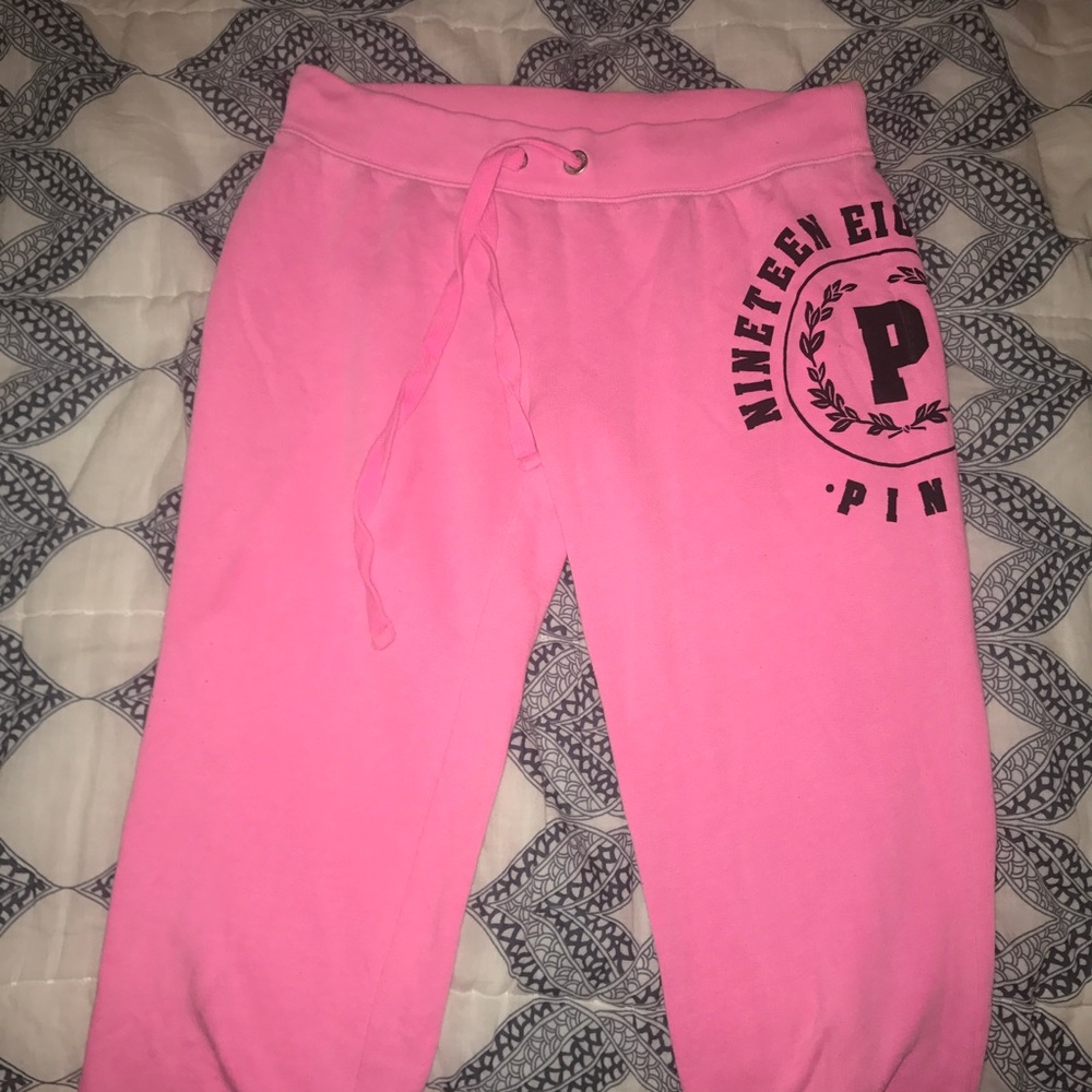 Bright Pink VS Straight Leg Sweats