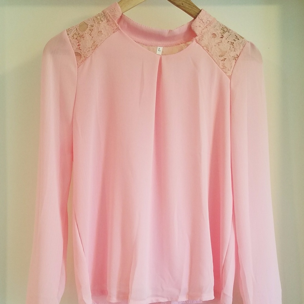 Pink with Lace top